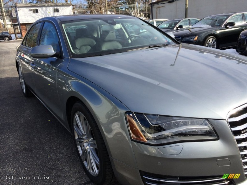 2013 A8 L 3.0T quattro - Quartz Gray Metallic / Black photo #16