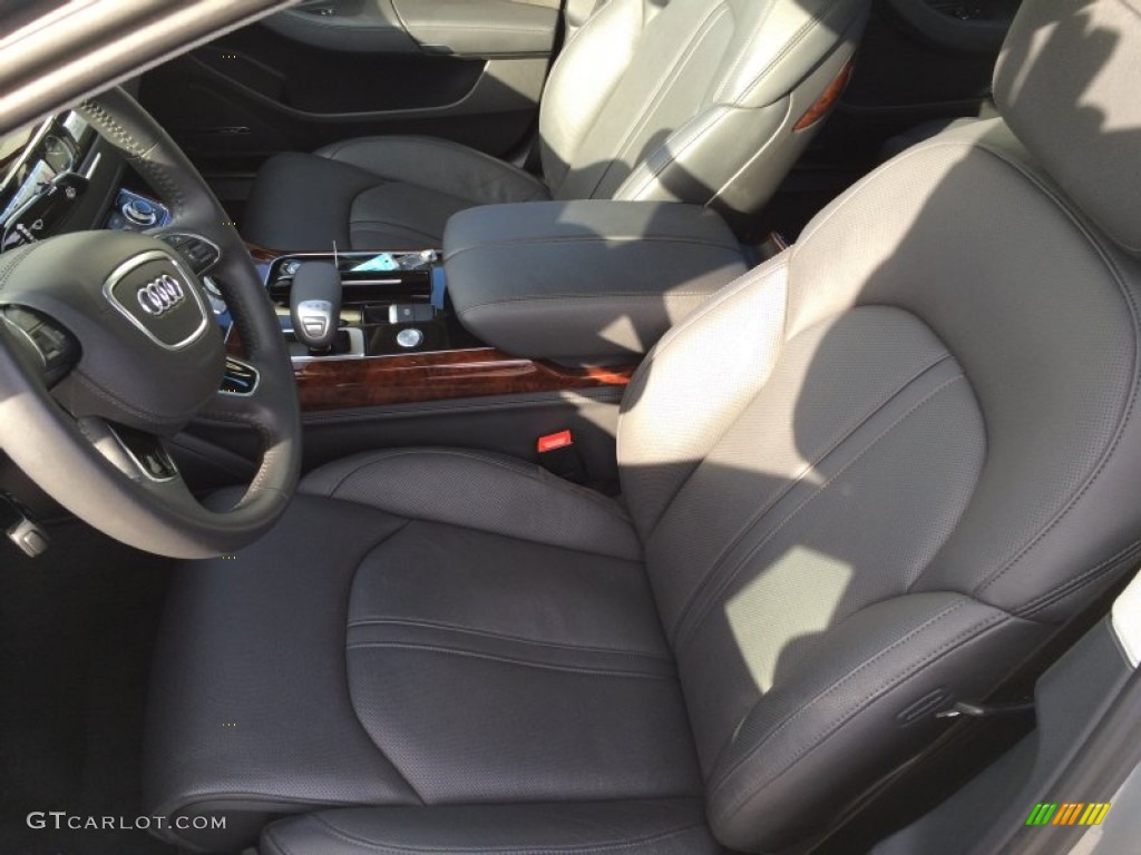 2013 A8 L 3.0T quattro - Quartz Gray Metallic / Black photo #19