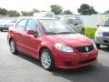 2008 Vivid Red Suzuki SX4 Sport Sedan  photo #33