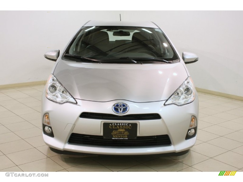 2012 Prius c Hybrid Four - Classic Silver Metallic / Black photo #2