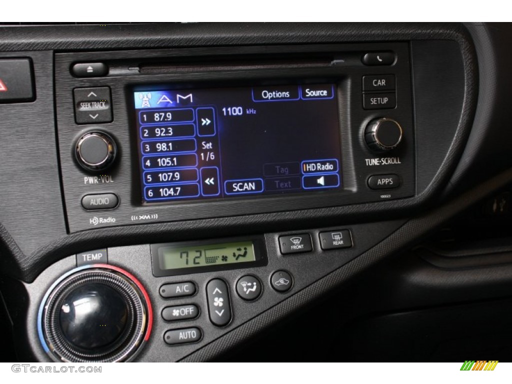 2012 Prius c Hybrid Four - Classic Silver Metallic / Black photo #9