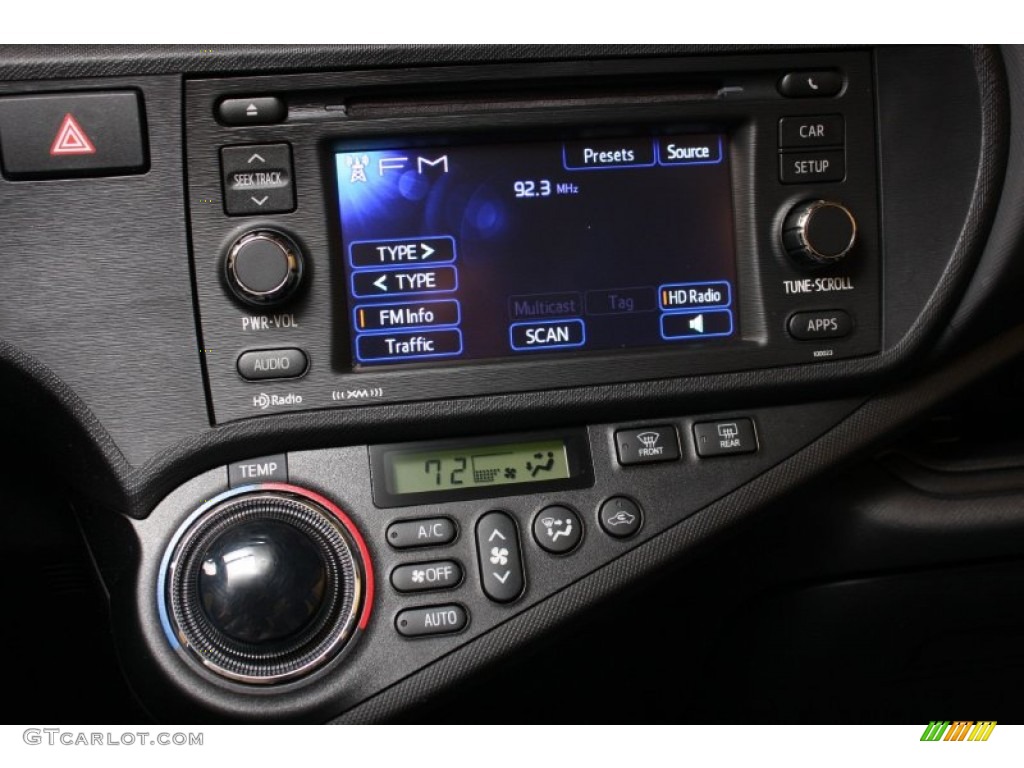 2012 Prius c Hybrid Four - Classic Silver Metallic / Black photo #10