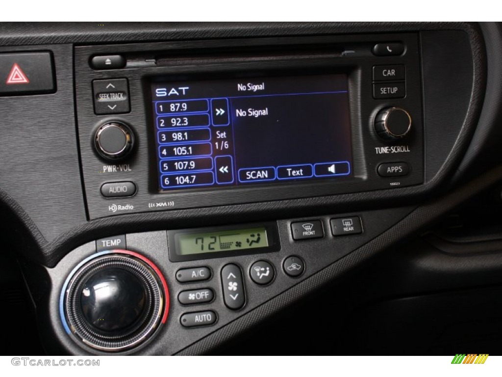 2012 Prius c Hybrid Four - Classic Silver Metallic / Black photo #11