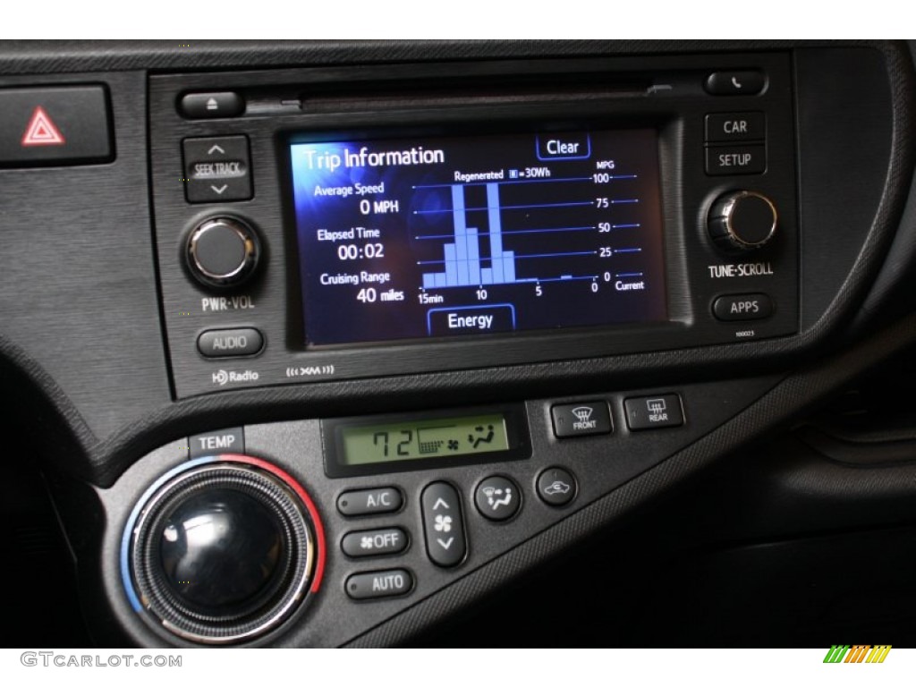 2012 Prius c Hybrid Four - Classic Silver Metallic / Black photo #12
