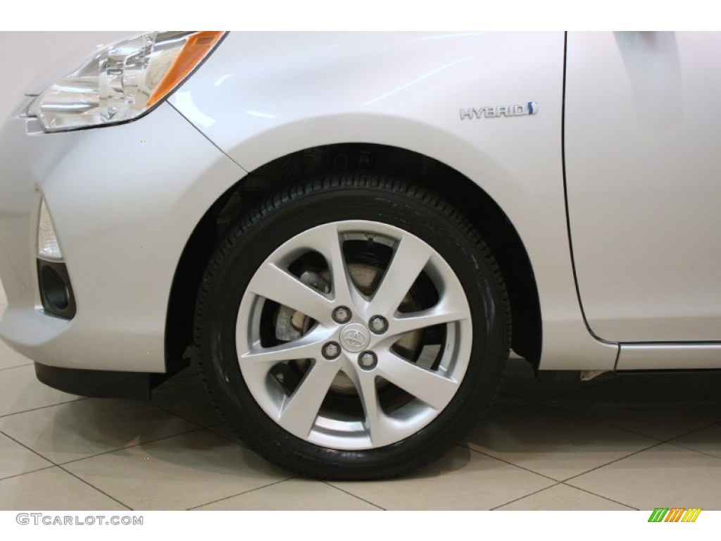 2012 Prius c Hybrid Four - Classic Silver Metallic / Black photo #20