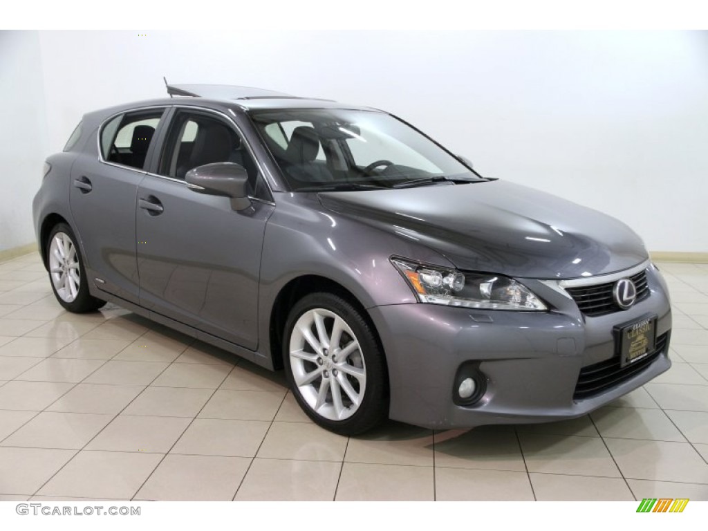 2012 CT 200h Hybrid Premium - Nebula Gray Pearl / Black photo #1