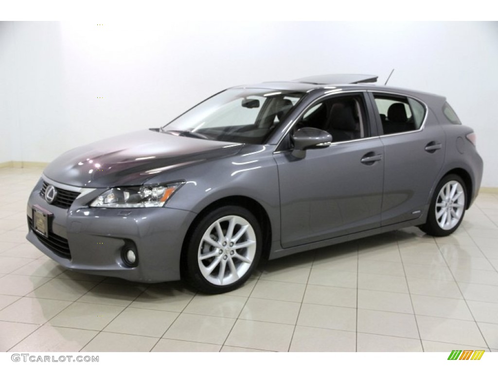 2012 CT 200h Hybrid Premium - Nebula Gray Pearl / Black photo #3