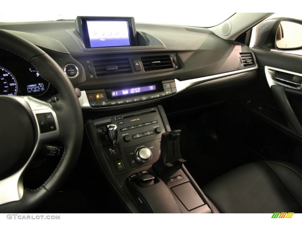 2012 CT 200h Hybrid Premium - Nebula Gray Pearl / Black photo #10