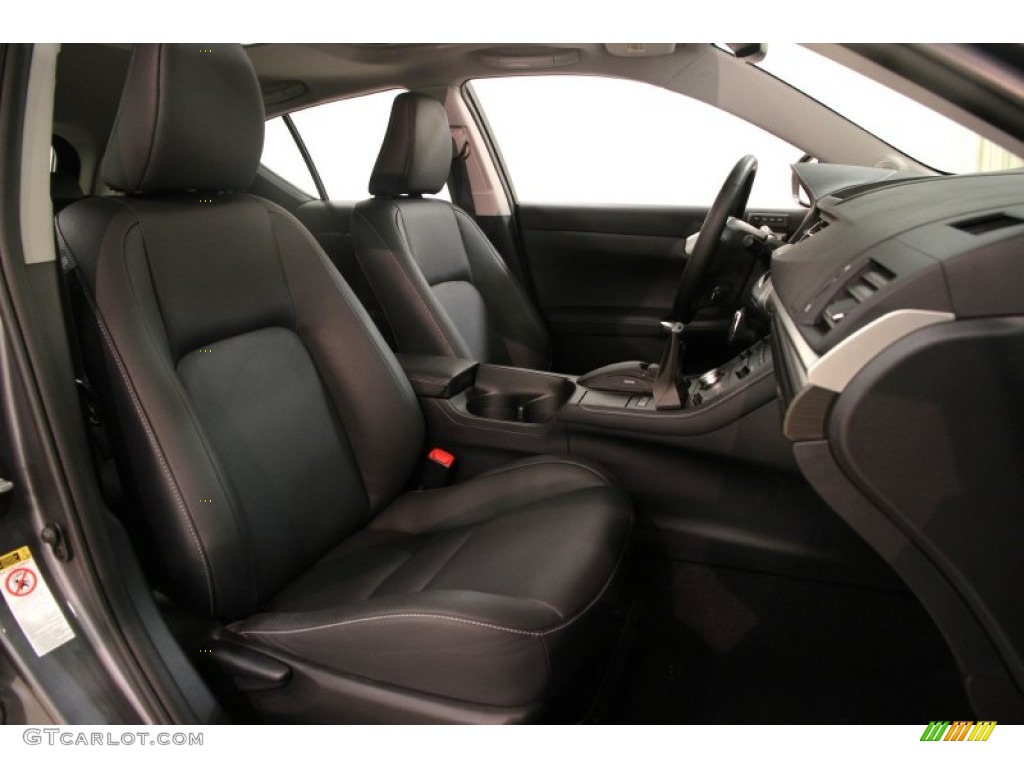 2012 CT 200h Hybrid Premium - Nebula Gray Pearl / Black photo #47