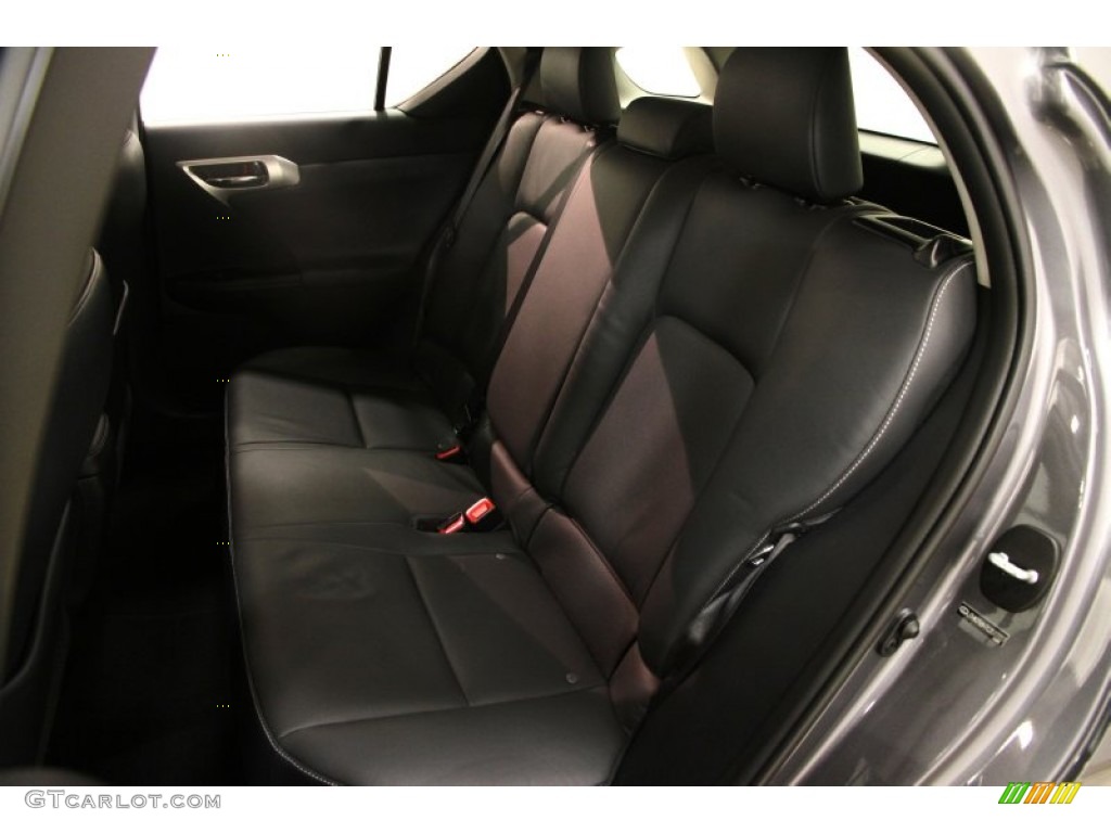 2012 CT 200h Hybrid Premium - Nebula Gray Pearl / Black photo #49