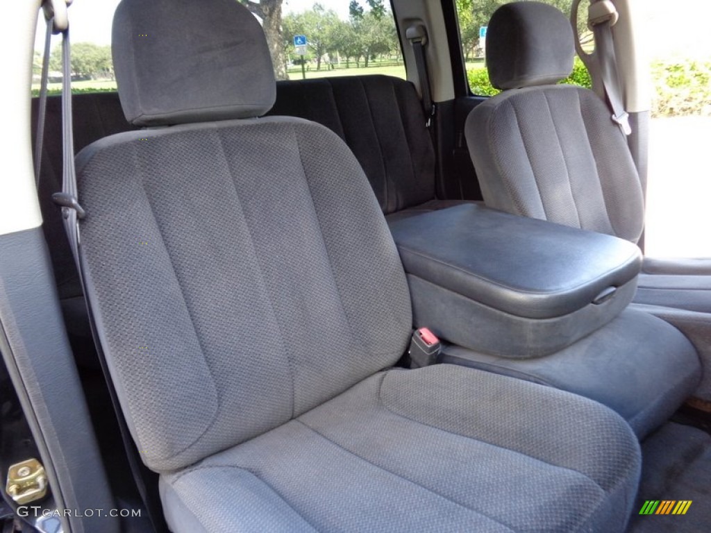2003 Ram 1500 SLT Quad Cab - Black / Dark Slate Gray photo #7