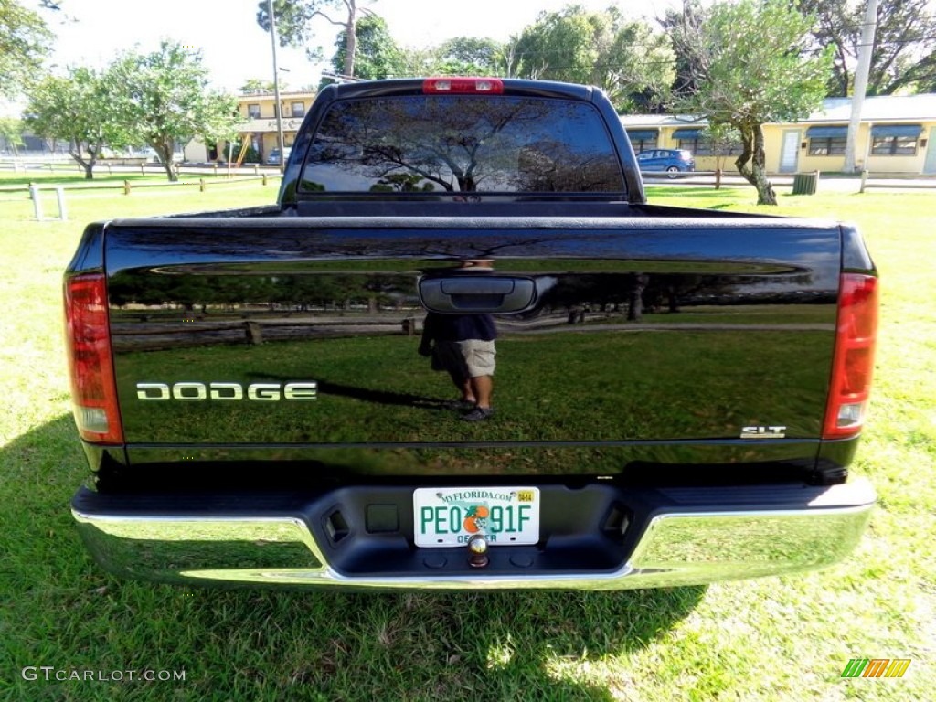 2003 Ram 1500 SLT Quad Cab - Black / Dark Slate Gray photo #20