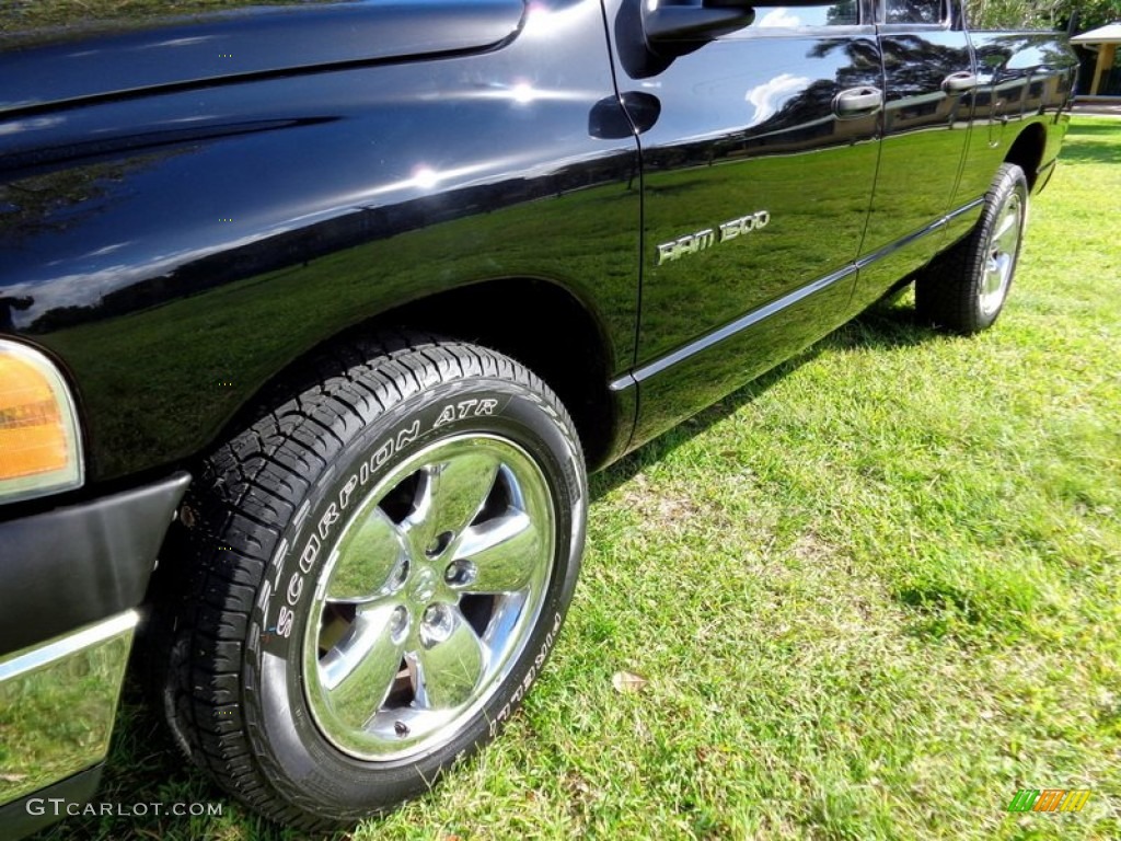 2003 Ram 1500 SLT Quad Cab - Black / Dark Slate Gray photo #37