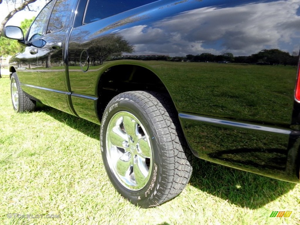 2003 Ram 1500 SLT Quad Cab - Black / Dark Slate Gray photo #47