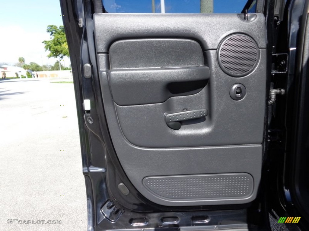 2003 Ram 1500 SLT Quad Cab - Black / Dark Slate Gray photo #55