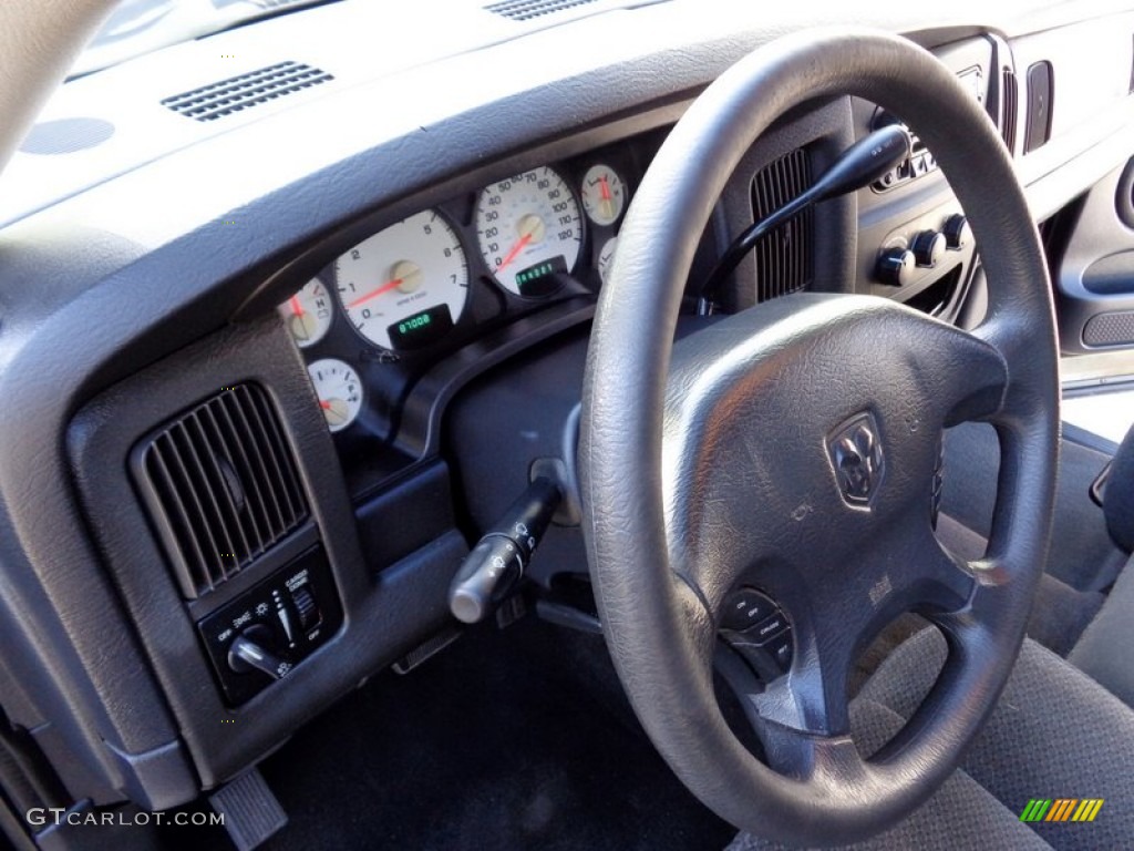 2003 Ram 1500 SLT Quad Cab - Black / Dark Slate Gray photo #70