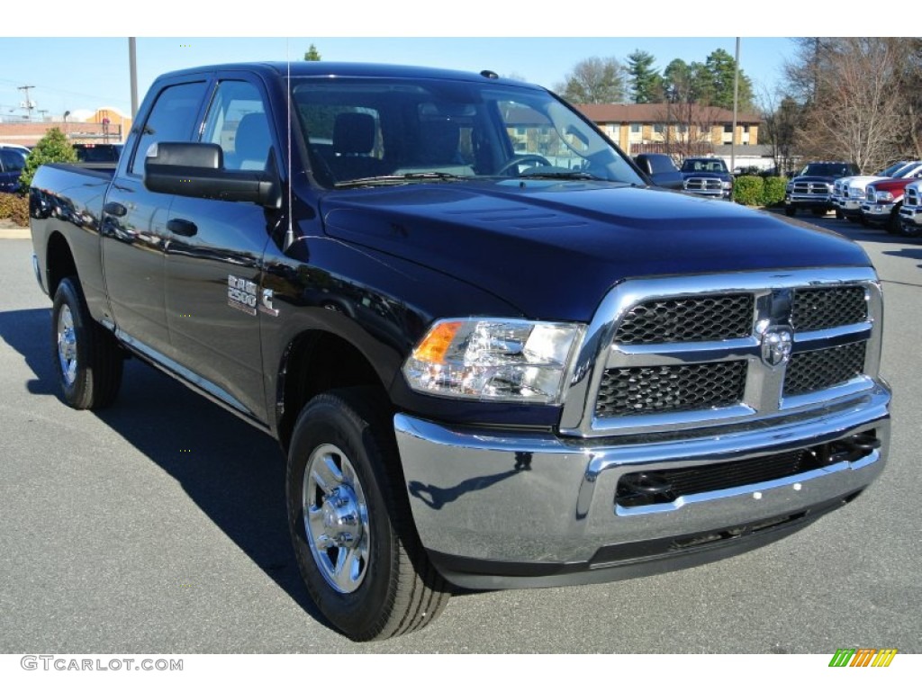 2014 2500 Tradesman Crew Cab 4x4 - True Blue Pearl Coat / Black/Diesel Gray photo #2