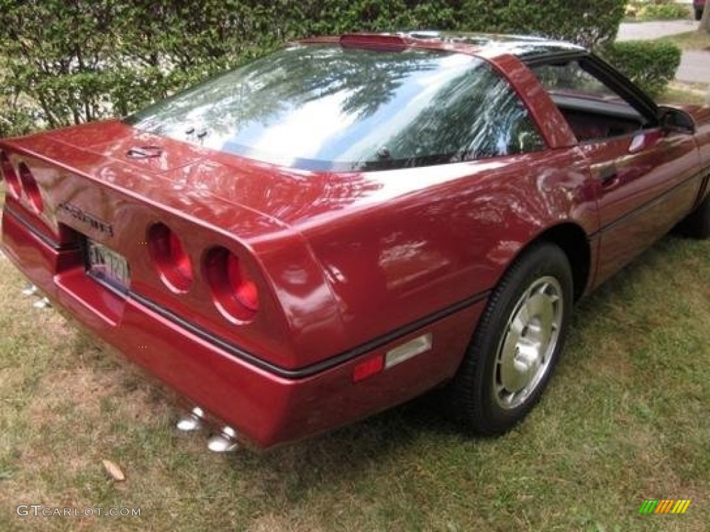 1986 Corvette Coupe - Dark Red Metallic / Saddle photo #4
