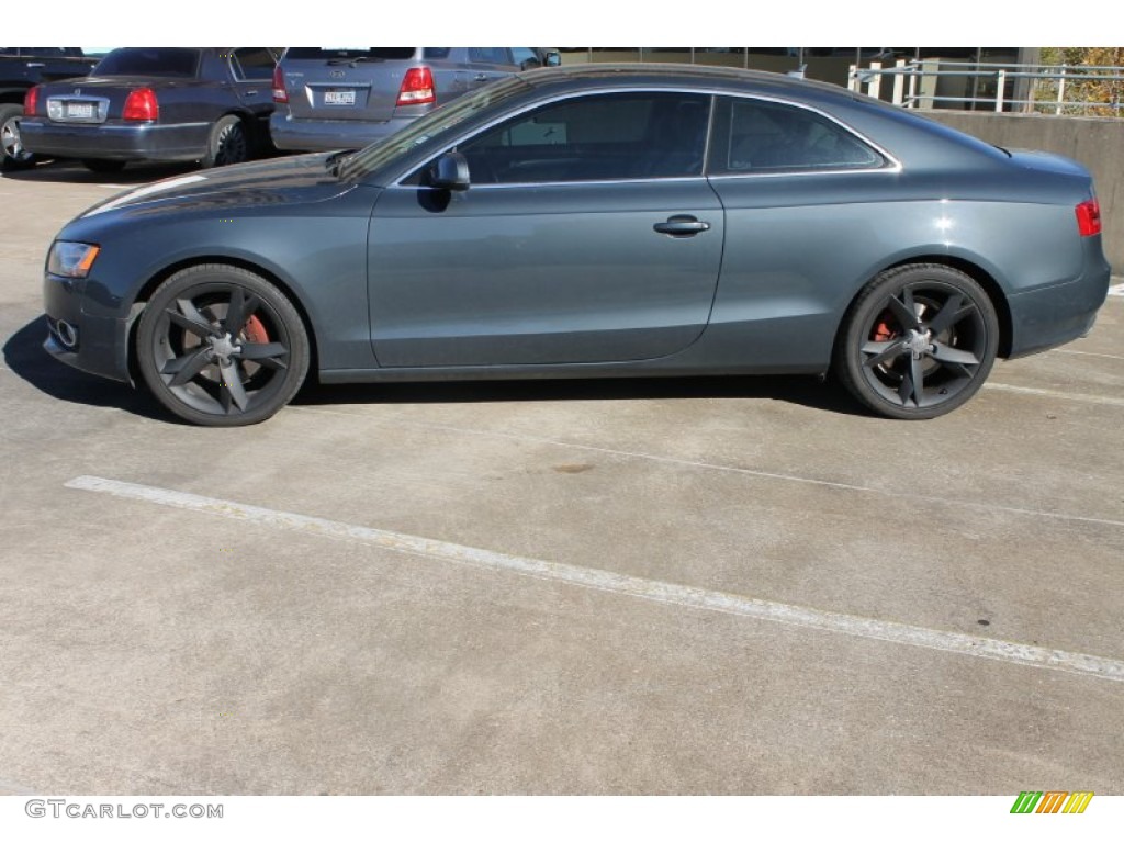 2010 A5 2.0T quattro Coupe - Meteor Gray Pearl Effect / Linen Beige photo #5