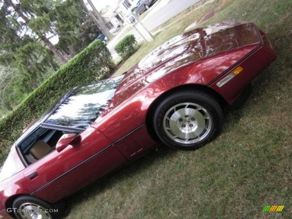 1986 Corvette Coupe - Dark Red Metallic / Saddle photo #5