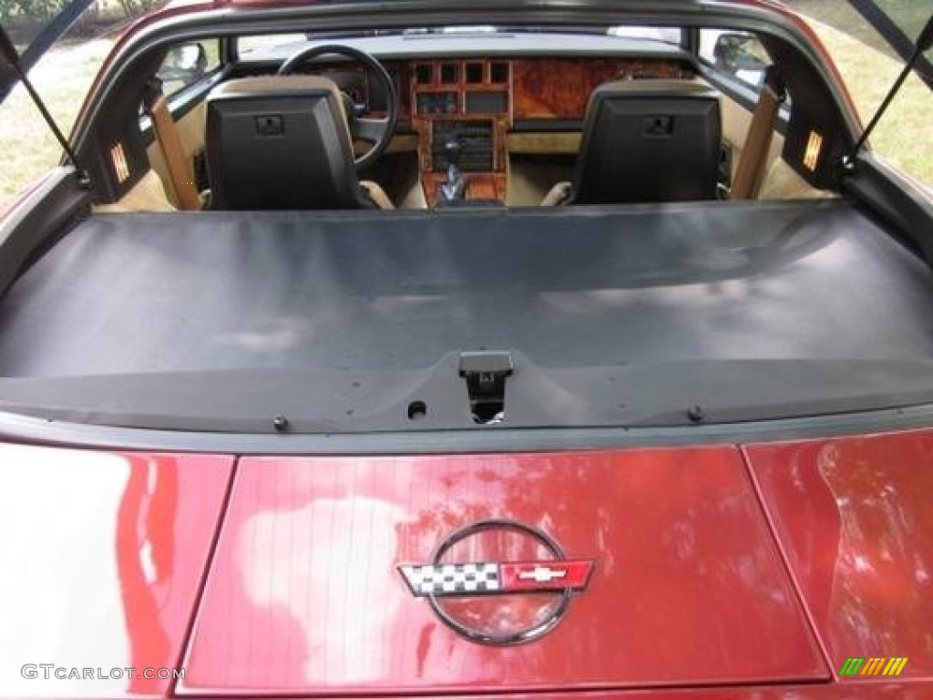 1986 Corvette Coupe - Dark Red Metallic / Saddle photo #8