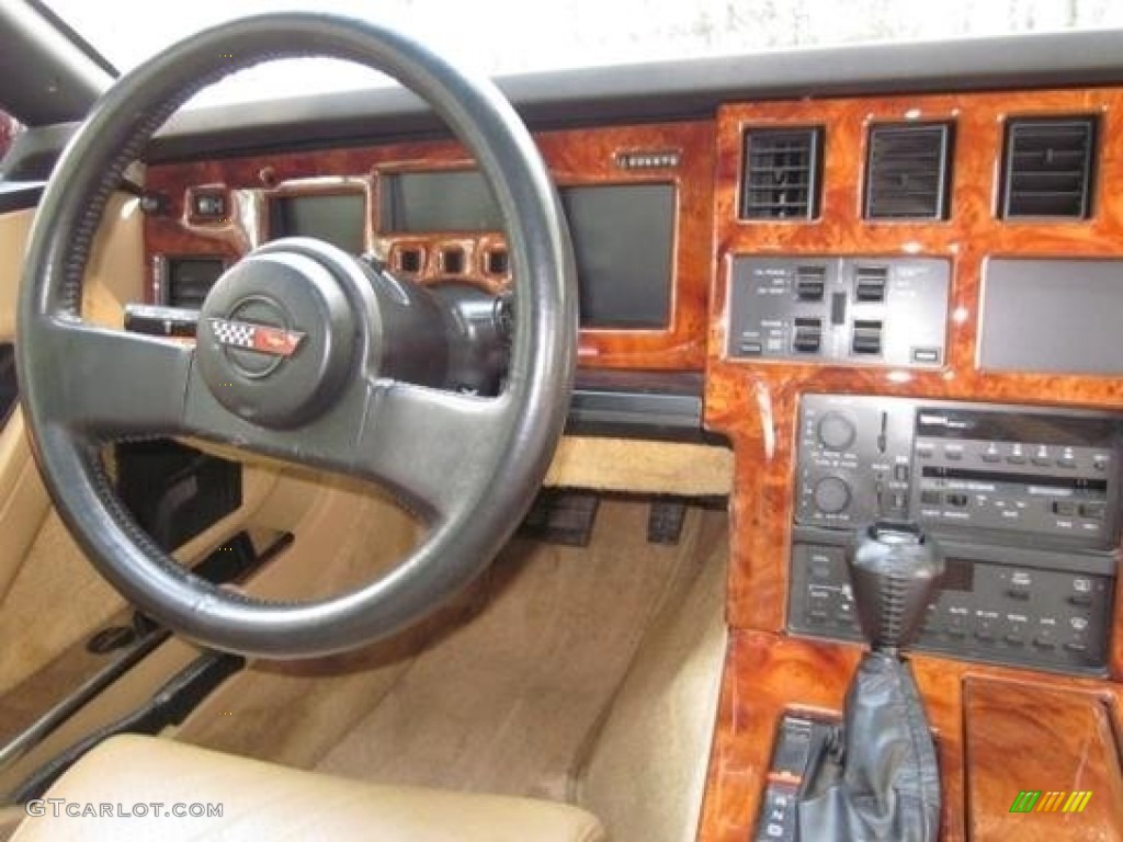 1986 Corvette Coupe - Dark Red Metallic / Saddle photo #11