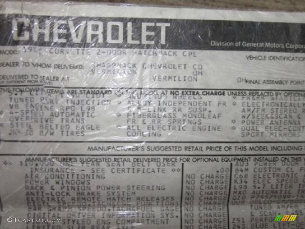 1986 Corvette Coupe - Dark Red Metallic / Saddle photo #13