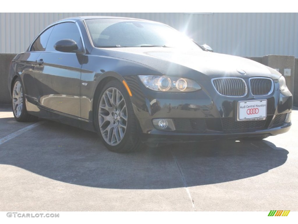 2009 3 Series 328i Convertible - Black Sapphire Metallic / Black photo #3