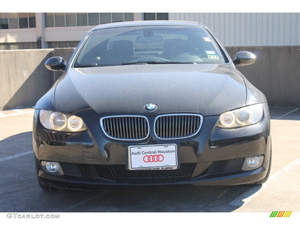 2009 3 Series 328i Convertible - Black Sapphire Metallic / Black photo #4