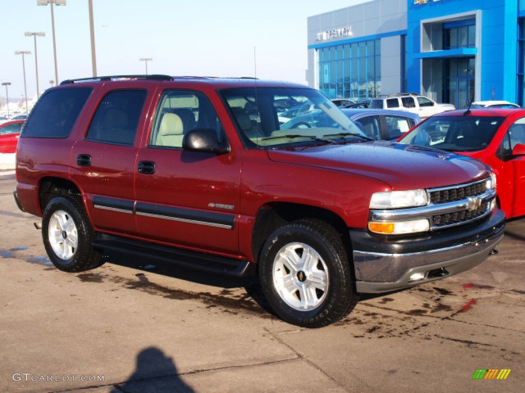 2003 Tahoe LT 4x4 - Redfire Metallic / Tan/Neutral photo #2