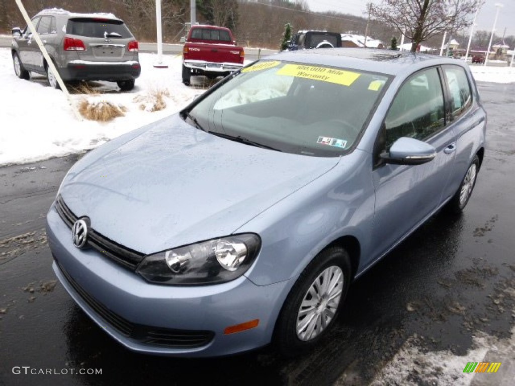 2010 Golf 2 Door - Shark Blue Metallic / Titan Black photo #4