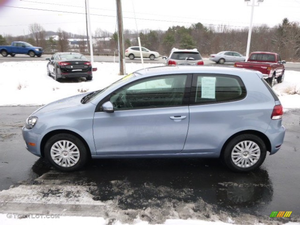 2010 Golf 2 Door - Shark Blue Metallic / Titan Black photo #5
