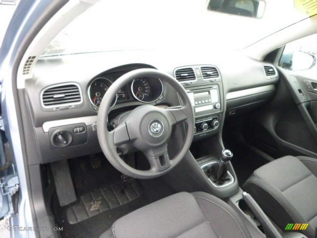 2010 Golf 2 Door - Shark Blue Metallic / Titan Black photo #12