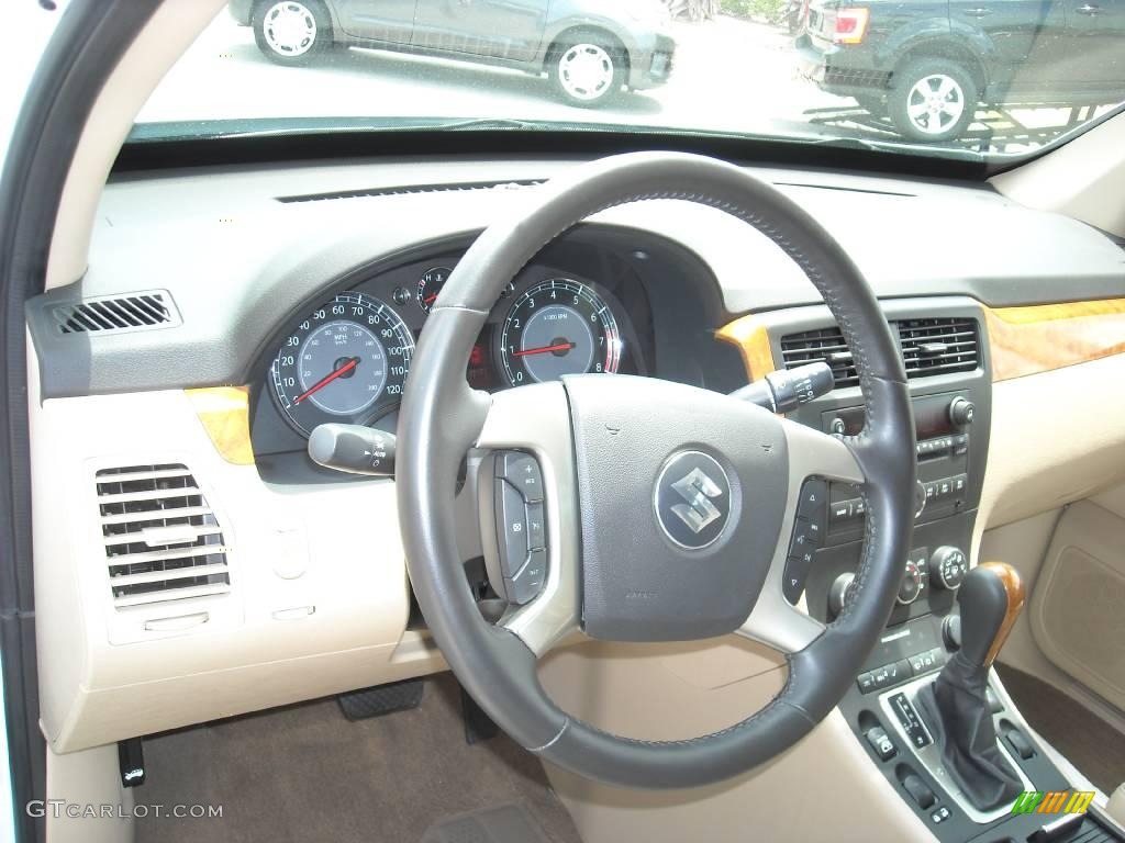 2008 XL7 Luxury AWD - Pearl White Tri Coat Metallic / Beige photo #20