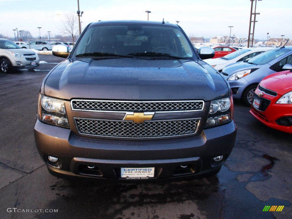 2011 Suburban LTZ 4x4 - Taupe Gray Metallic / Ebony photo #7