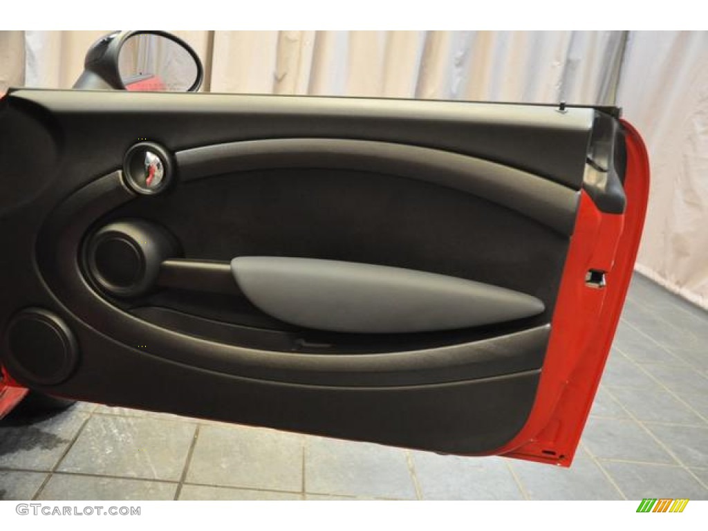 2011 Mini Cooper Hardtop Carbon Black Door Panel Photo #88922535