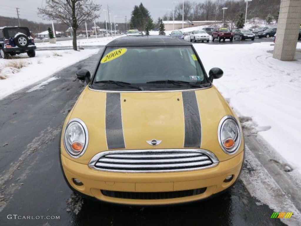 2008 Cooper Hardtop - Mellow Yellow / Grey/Black photo #3