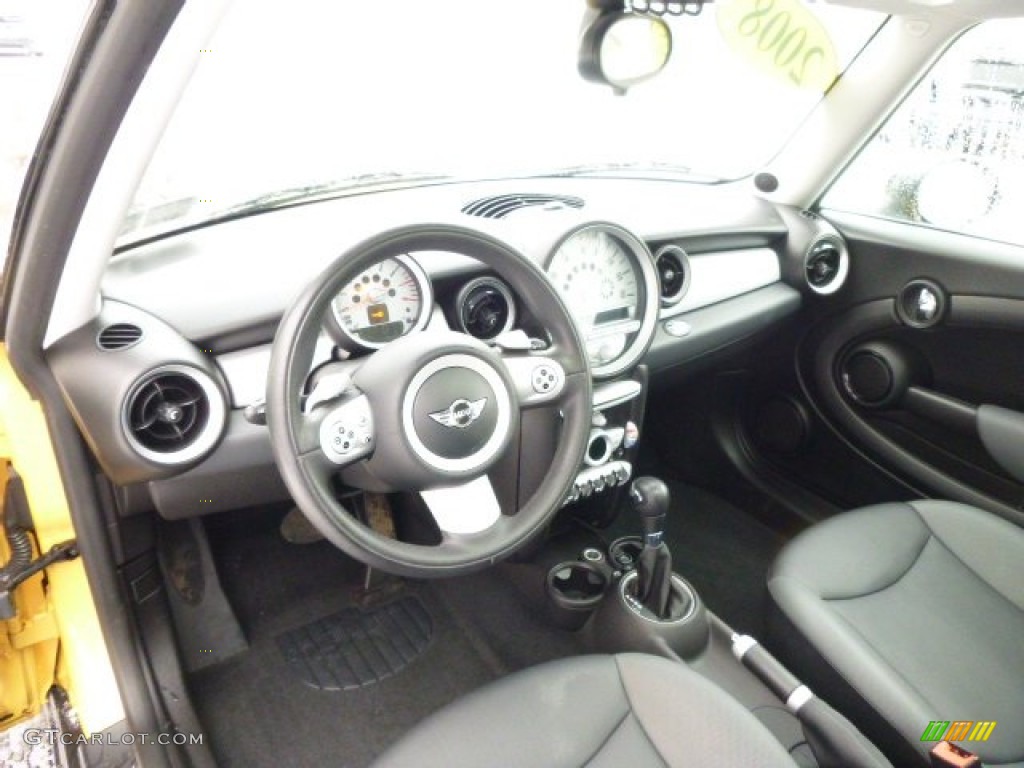 2008 Cooper Hardtop - Mellow Yellow / Grey/Black photo #12