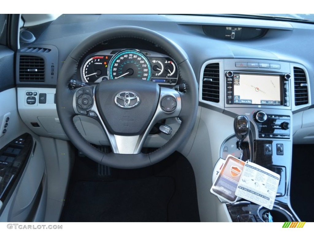 2014 Toyota Venza Limited Light Gray Dashboard Photo #88923947