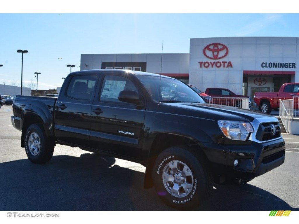 2014 Tacoma V6 TRD Double Cab 4x4 - Black / Graphite photo #1