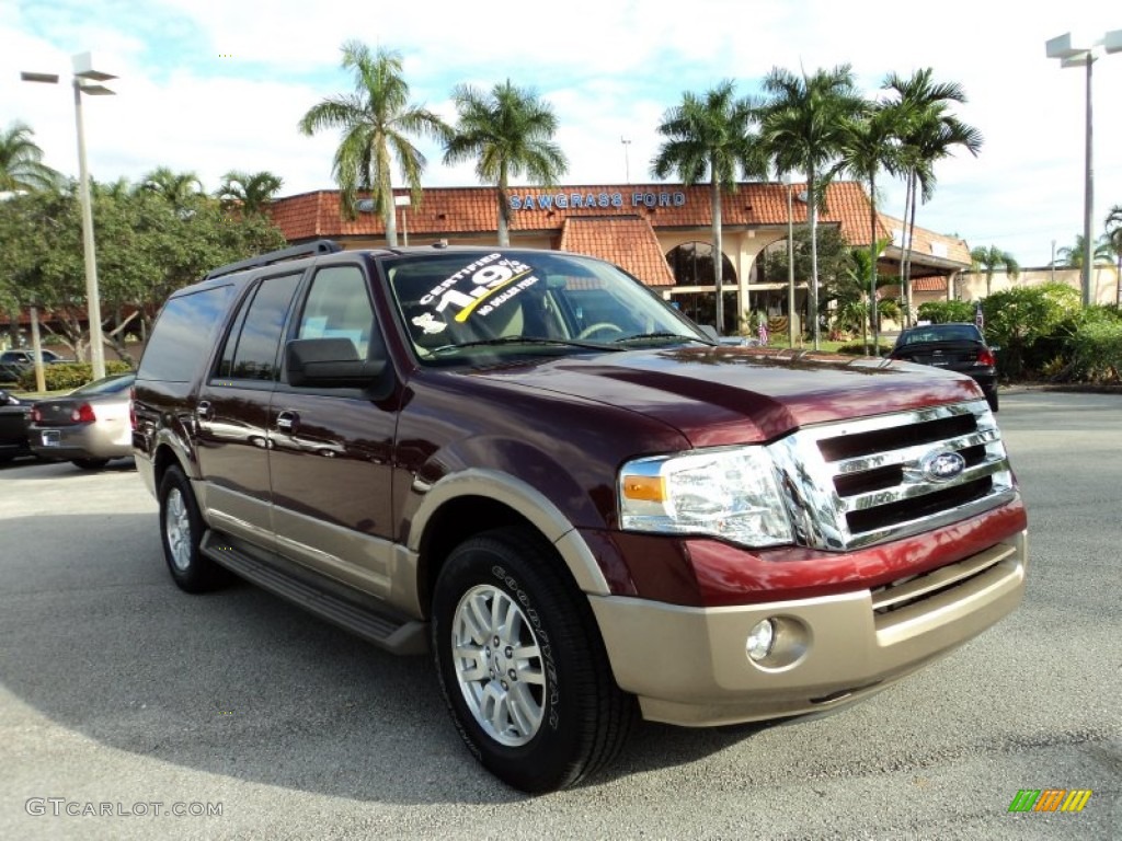 2013 Expedition EL XLT - Autumn Red / Camel photo #1