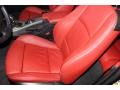 Coral Red/Black Dakota Leather Front Seat Photo for 2011 BMW 3 Series #88925117