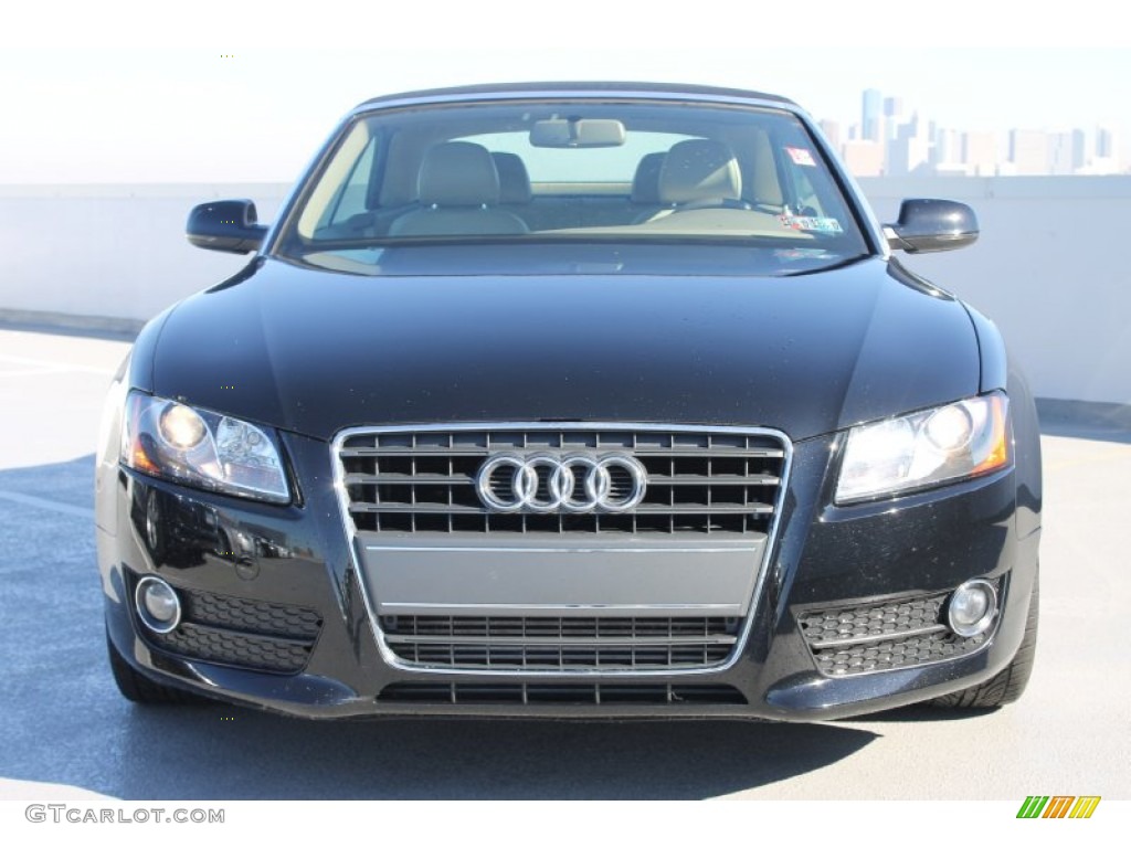 Brilliant Black 2011 Audi A5 2.0T Convertible Exterior Photo #88925276