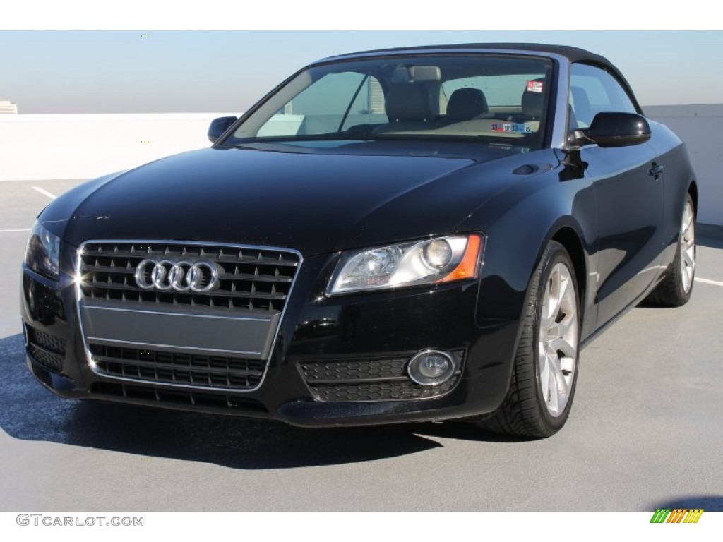 Brilliant Black 2011 Audi A5 2.0T Convertible Exterior Photo #88925300