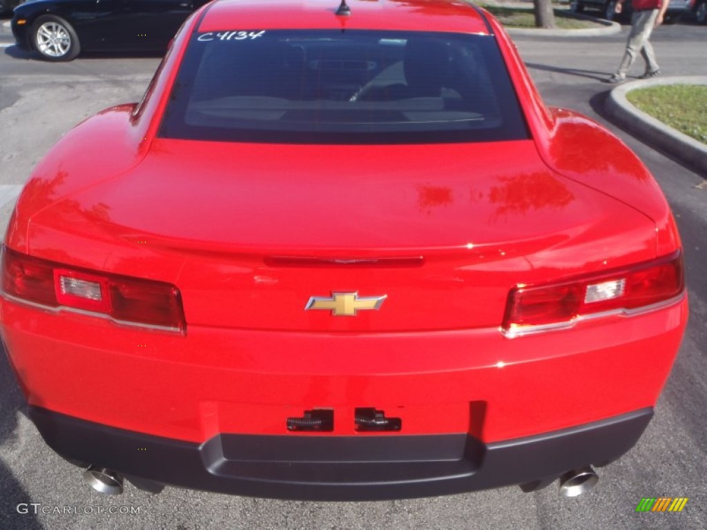 2014 Camaro LS Coupe - Red Hot / Black photo #4