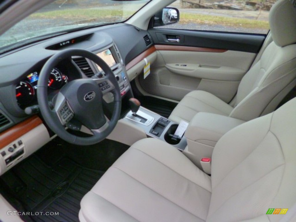 2014 Outback 2.5i Limited - Cypress Green Pearl / Ivory photo #16