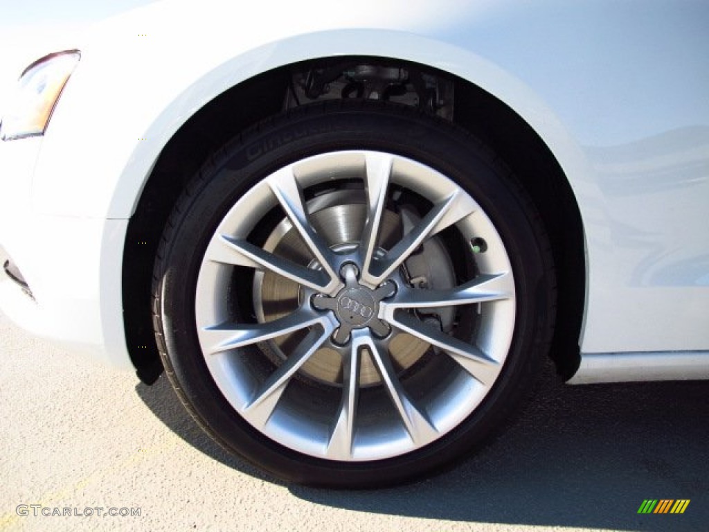 2014 A5 2.0T Cabriolet - Glacier White Metallic / Velvet Beige/Moor Brown photo #7