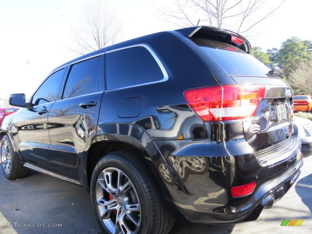 2013 Grand Cherokee SRT8 4x4 - Brilliant Black Crystal Pearl / SRT Black photo #2