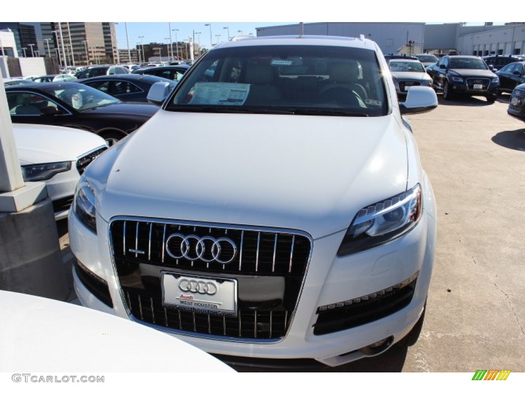 2014 Q7 3.0 TDI quattro - Carrara White / Limestone Gray photo #2