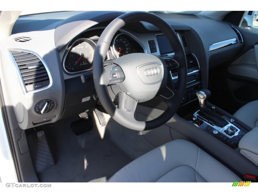 2014 Q7 3.0 TDI quattro - Carrara White / Limestone Gray photo #12